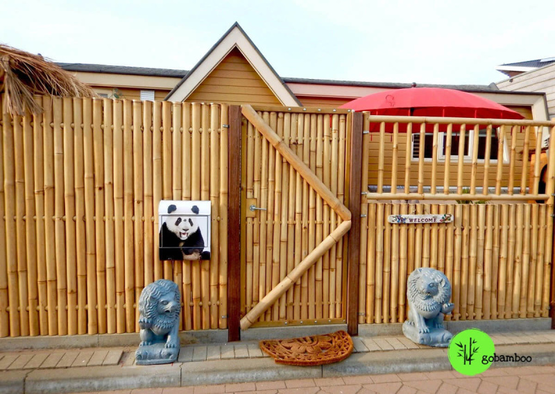 inspiracia bambusový plot